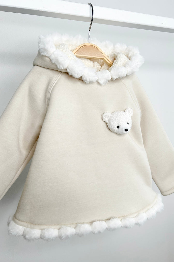 Jamiks "Elina" Stone Pom Pom Teddy Hoodie Tunic - Millie and John