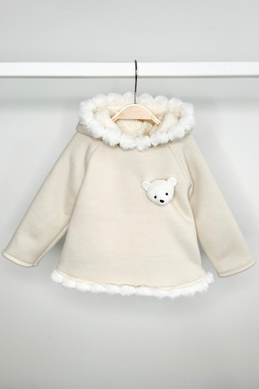 Jamiks "Elina" Stone Pom Pom Teddy Hoodie Tunic - Millie and John