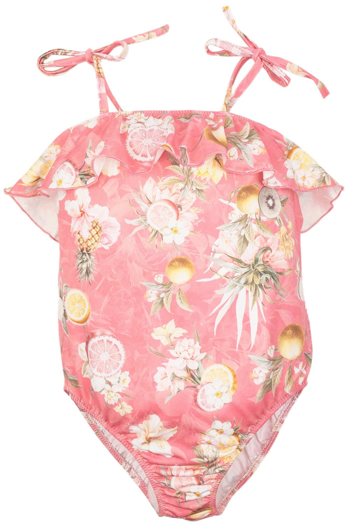 Jamiks "Ella" Hot Pink Floral Fruit Print Swimsuit - Millie and John