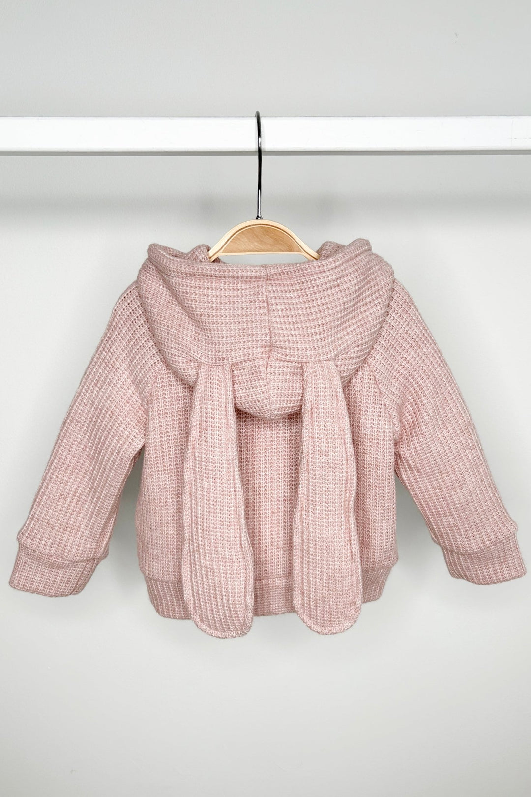 Jamiks "Espen" Dusky Pink Knit Bunny Hoodie - Millie and John
