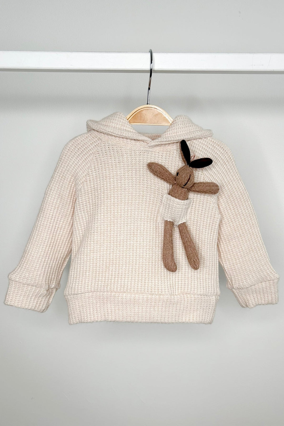 Jamiks "Espen" Sand Knit Bunny Hoodie - Millie and John