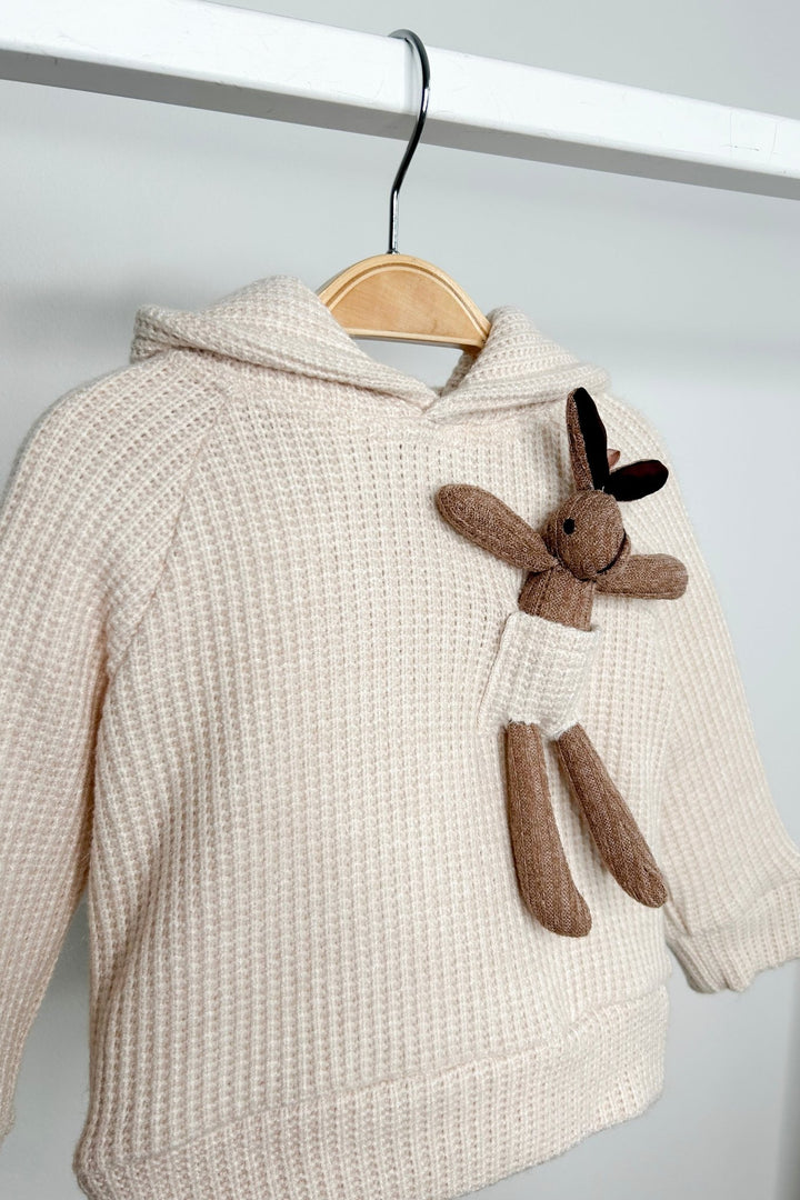 Jamiks "Espen" Sand Knit Bunny Hoodie - Millie and John