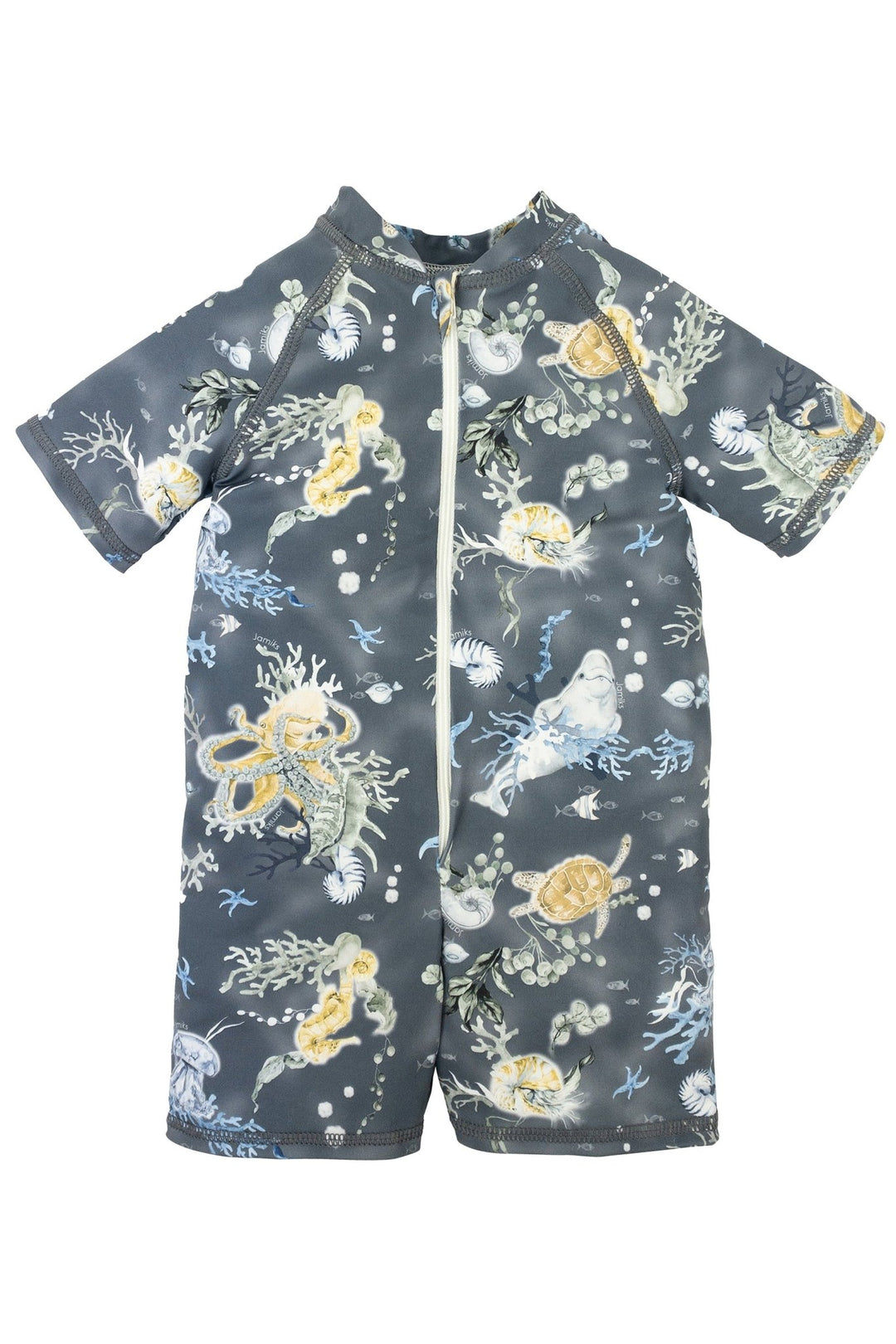 Jamiks "Hawkins" Navy Ocean Print Swimsuit - Millie and John