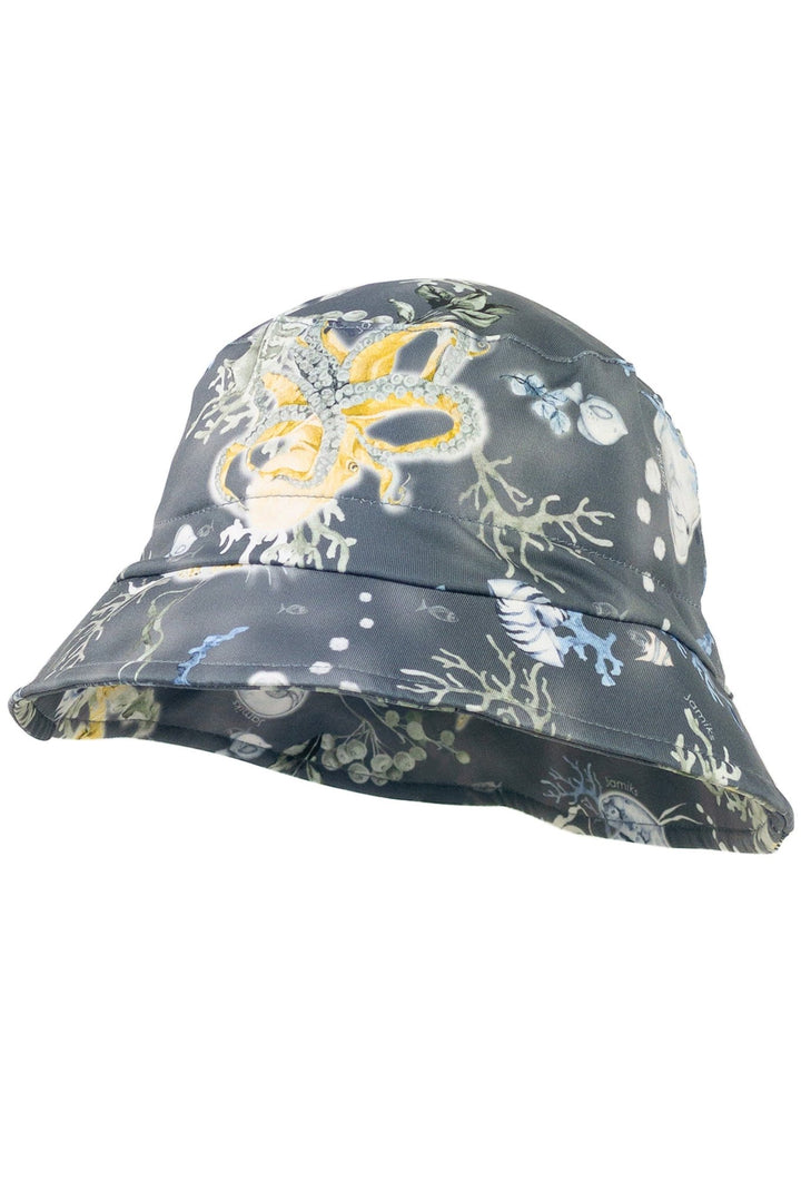 Jamiks "Merrick" Navy Ocean Print Sun Hat - Millie and John