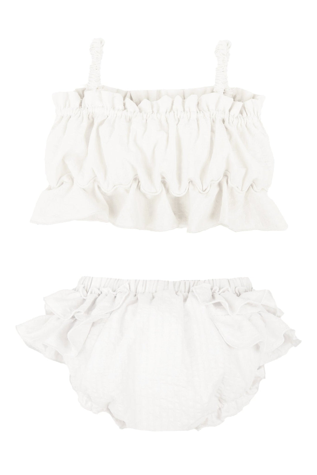Jamiks "Miki" Ecru Cheesecloth Top & Bloomers - Millie and John