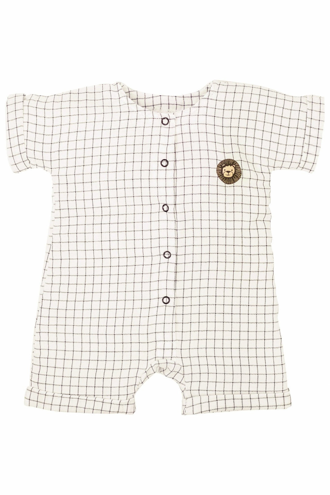 Jamiks "Niklas" Checked Organic Cotton Romper - Millie and John