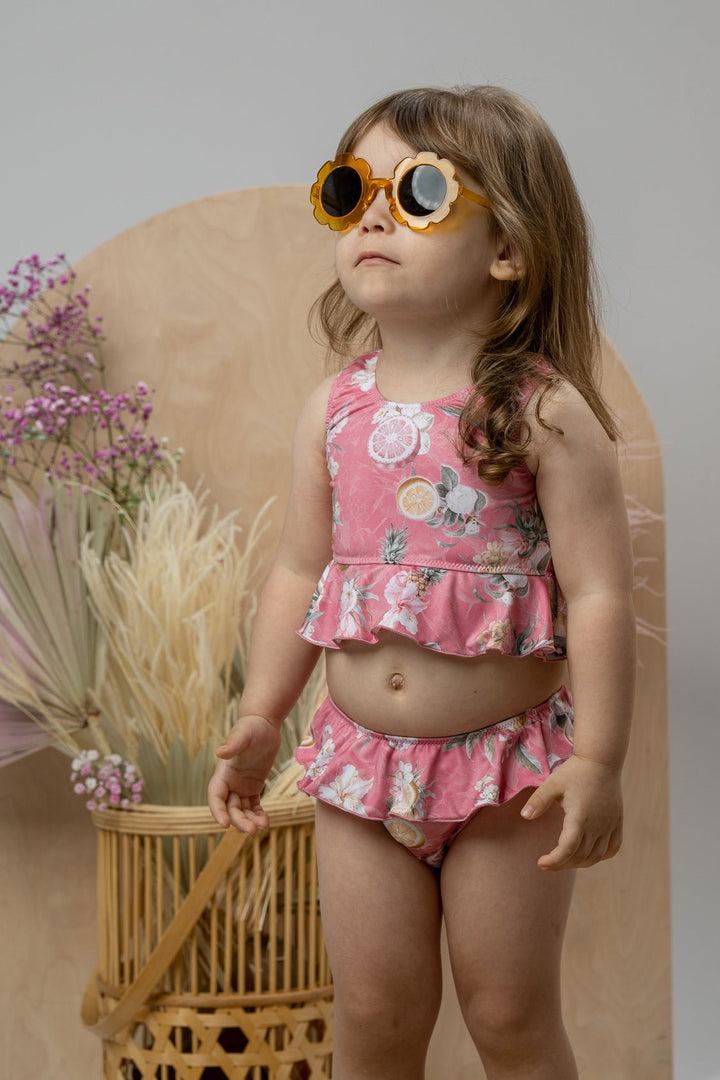 Jamiks "Sabira" Hot Pink Floral Fruit Print Bikini - Millie and John