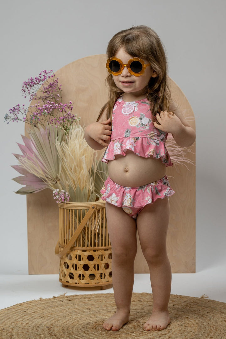 Jamiks "Sabira" Hot Pink Floral Fruit Print Bikini - Millie and John