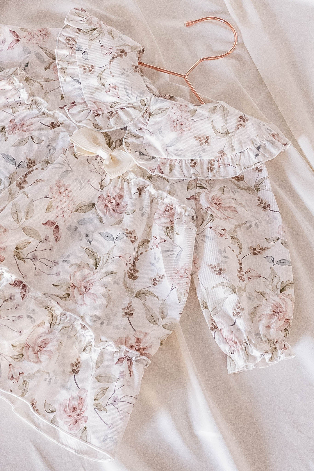 Jamiks "Shazia" Dusky Pink Vintage Floral Dress - Millie and John