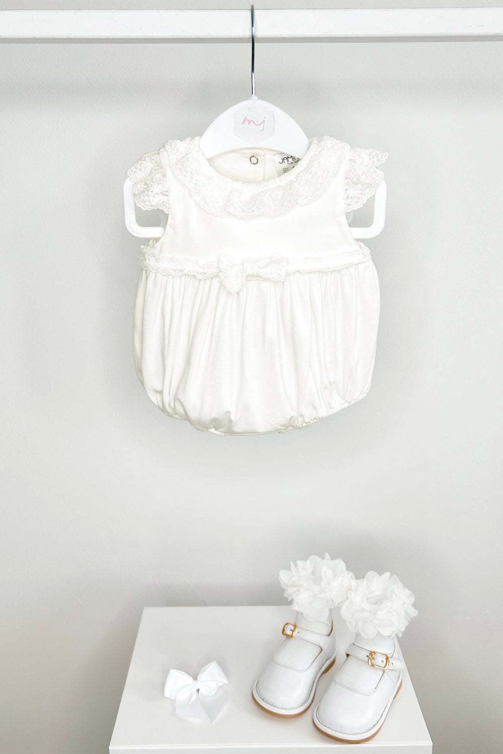 Jamiks "Sofi" Ivory Lace Romper - Millie and John