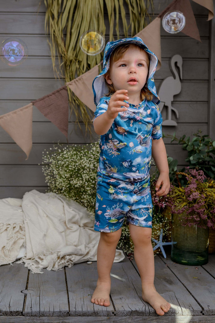 Jamiks "Triton" Teal Sea Life Swim Set - Millie and John
