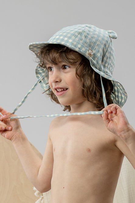 Jamiks "Wilder" Gingham Sun Hat - Millie and John