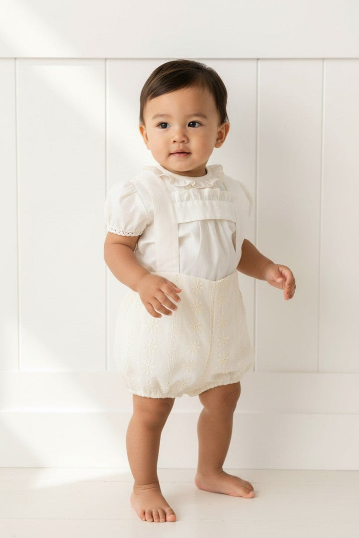 José Varón "Lake" Cream Lace Shirt &amp; Jam Pants - Millie and John