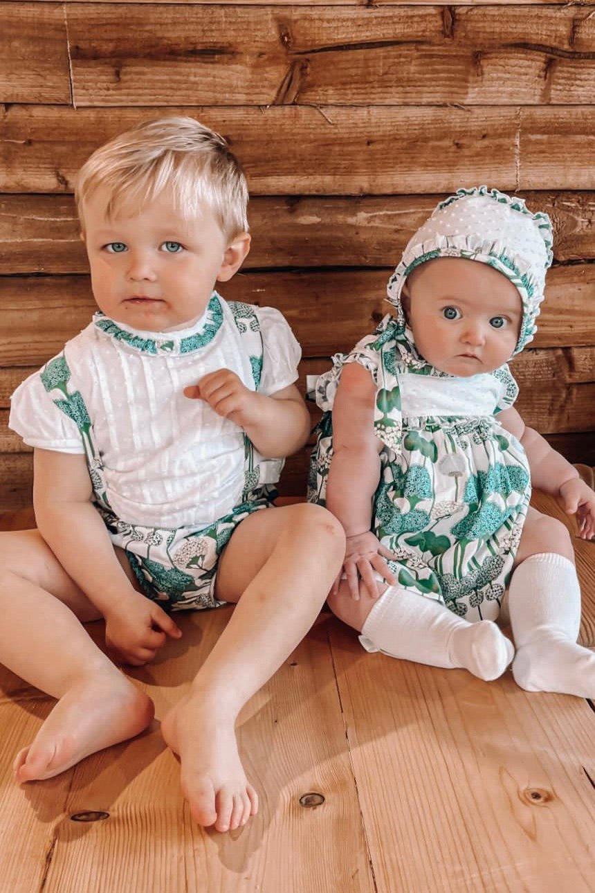 José Varón "Romy" Green Floral Top & Jam Pants - Millie and John