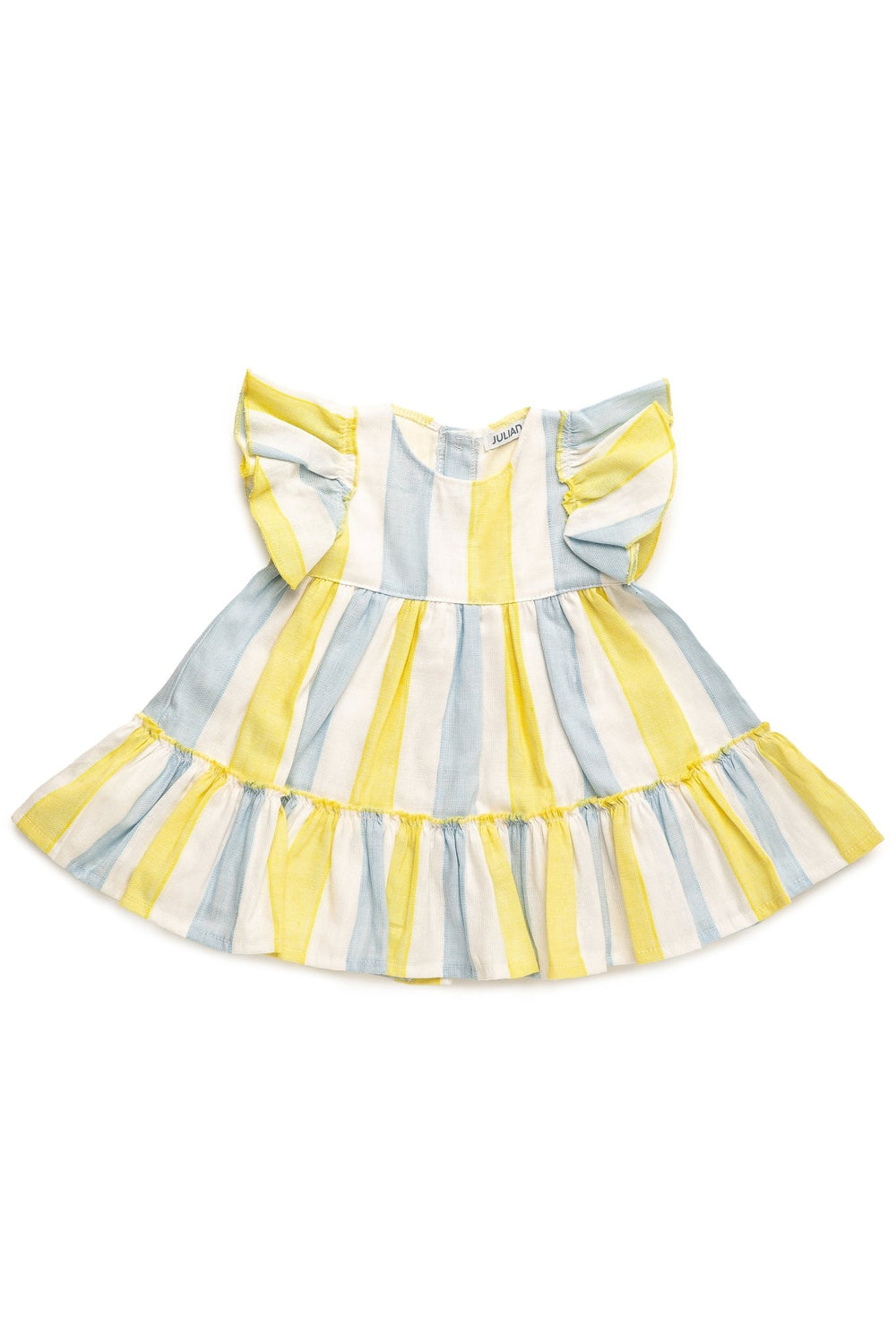 Juliana "Ginny" Yellow & Blue Striped Dress - Millie and John