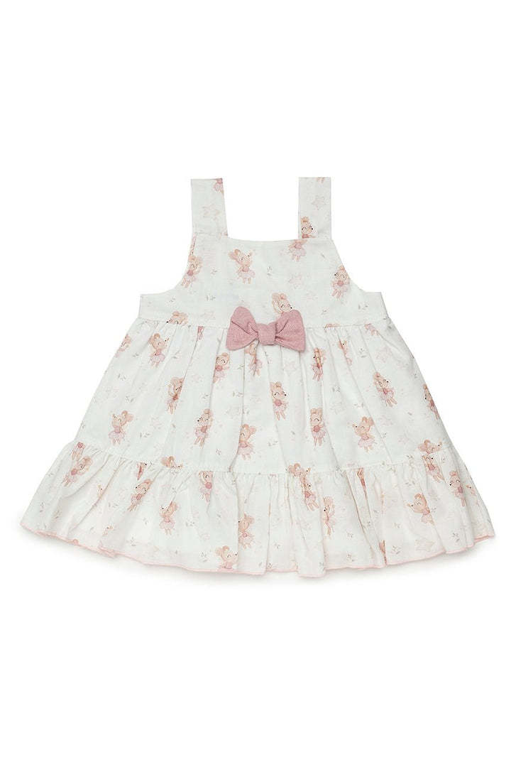 Juliana "Tatiana" Dusky Pink Ballerina Mouse Dress - Millie and John