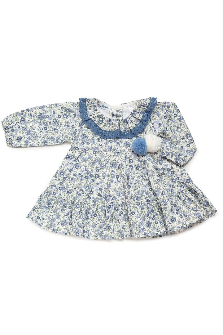 Juliana "Willow" Powder Blue Floral Dress - Millie and John