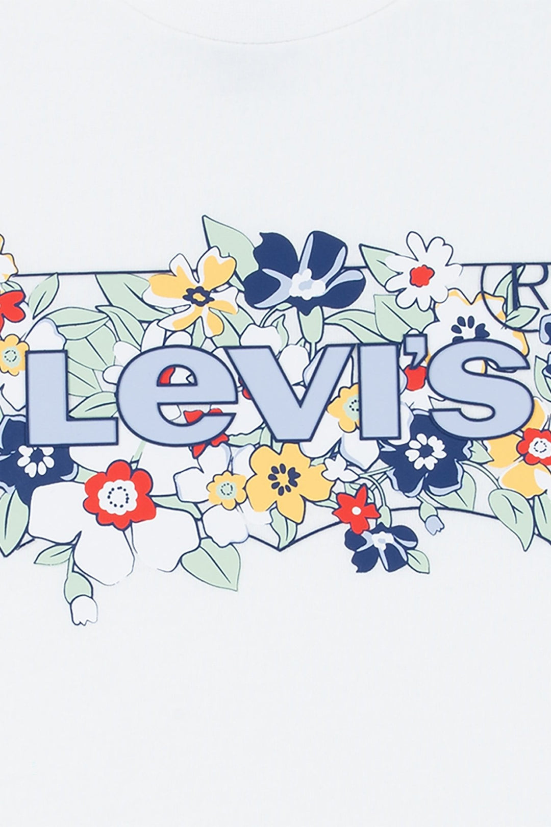 Levi's® Bright White Floral Logo T-Shirt - Millie and John