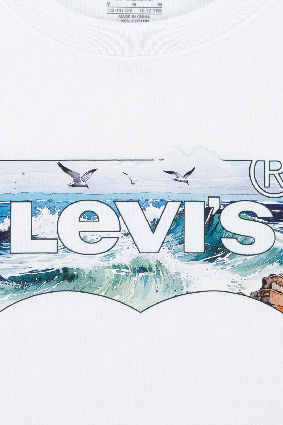 Levi's® Bright White Ocean Graphic T-Shirt - Millie and John