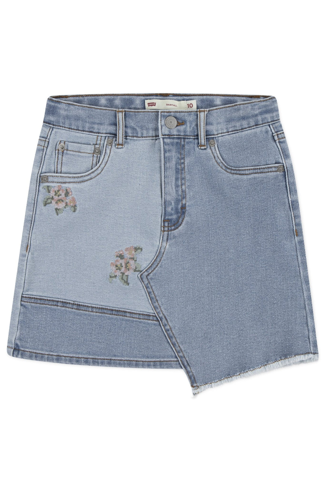 Levi's® Cross - Stitch Floral Denim Skirt – Fully Baked - Millie and John