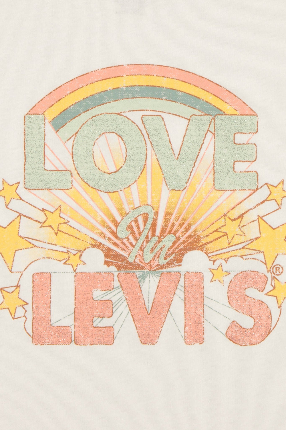 Levi's® Gardenia Love in Levi’s® Glitter Graphic T-Shirt - Millie and John