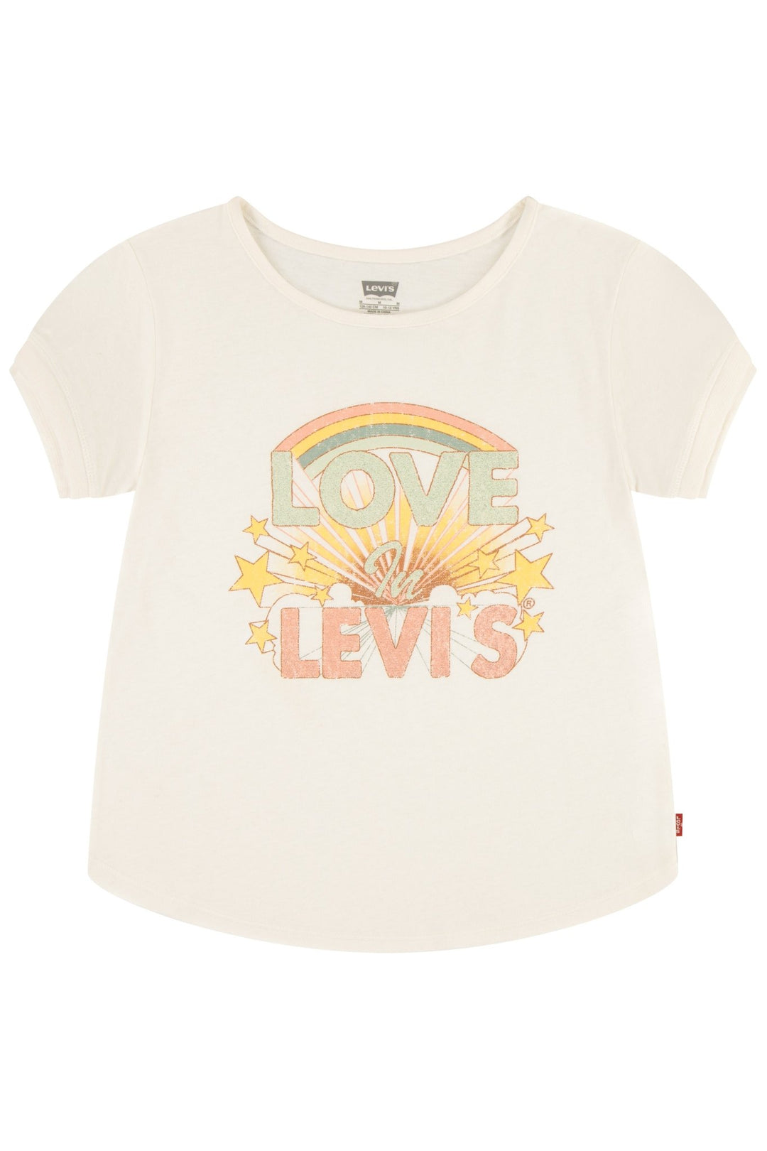 Levi's® Gardenia Love in Levi’s® Glitter Graphic T-Shirt - Millie and John