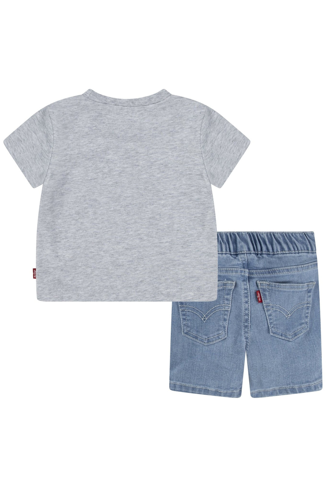 Levi's® Grey Sailor Bear T-Shirt & Denim Shorts - Millie and John