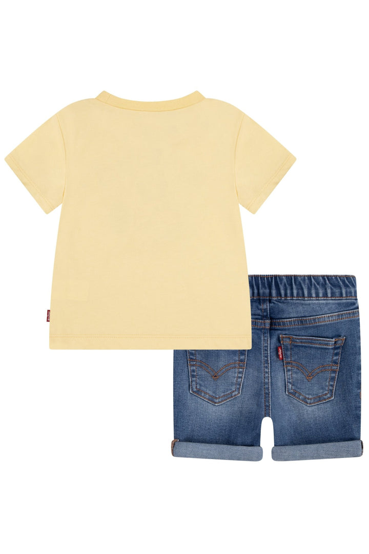 Levi's® Lemon Bear T-Shirt & Denim Shorts - Millie and John