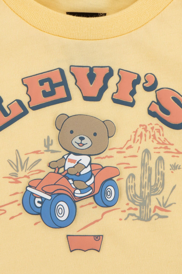 Levi's® Lemon Bear T-Shirt & Denim Shorts - Millie and John