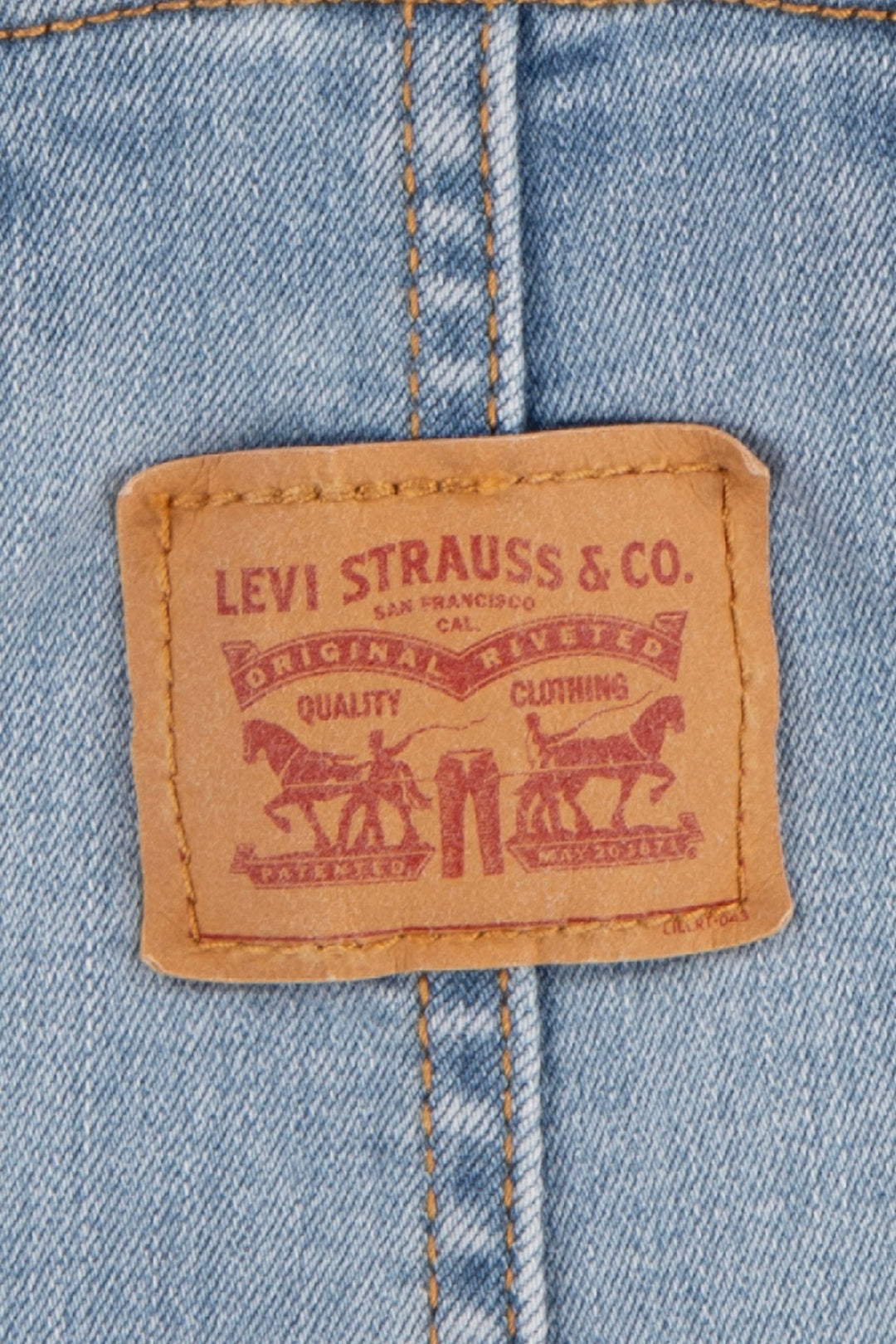 Levi's® Light Blue Wash Denim Shortall - Millie and John