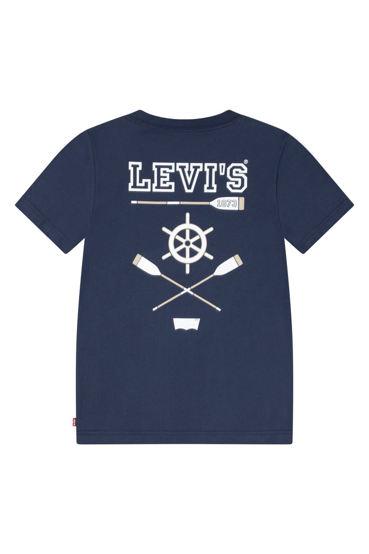 Levi's® Navy Nautical Back Print T-Shirt - Millie and John