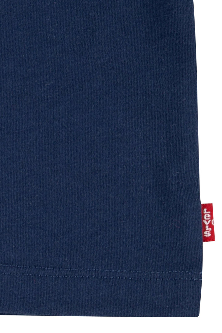 Levi's® Navy Signature T-Shirt & Grey Jogger Shorts - Millie and John