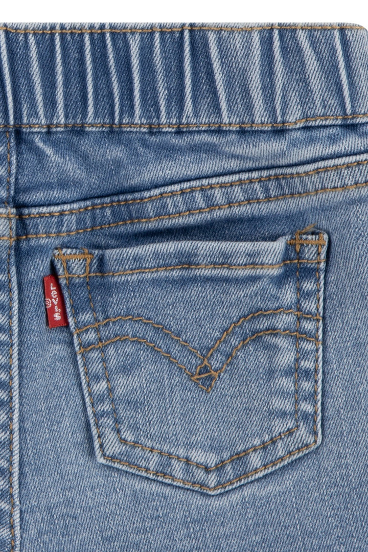 Levi's® Sunshine Yellow Bear T-Shirt & Denim Shorts - Millie and John