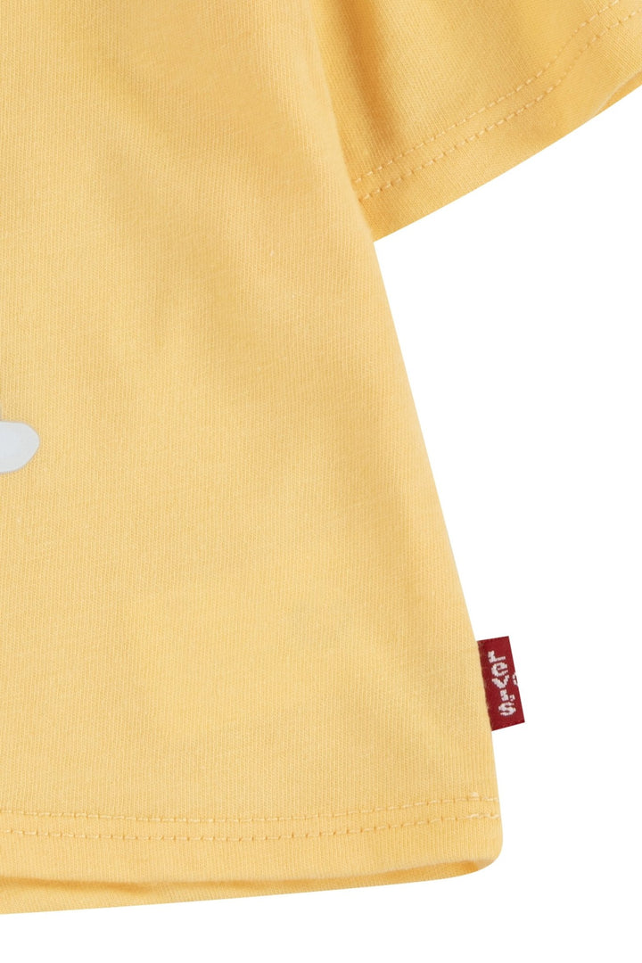 Levi's® Sunshine Yellow Bear T-Shirt & Denim Shorts - Millie and John
