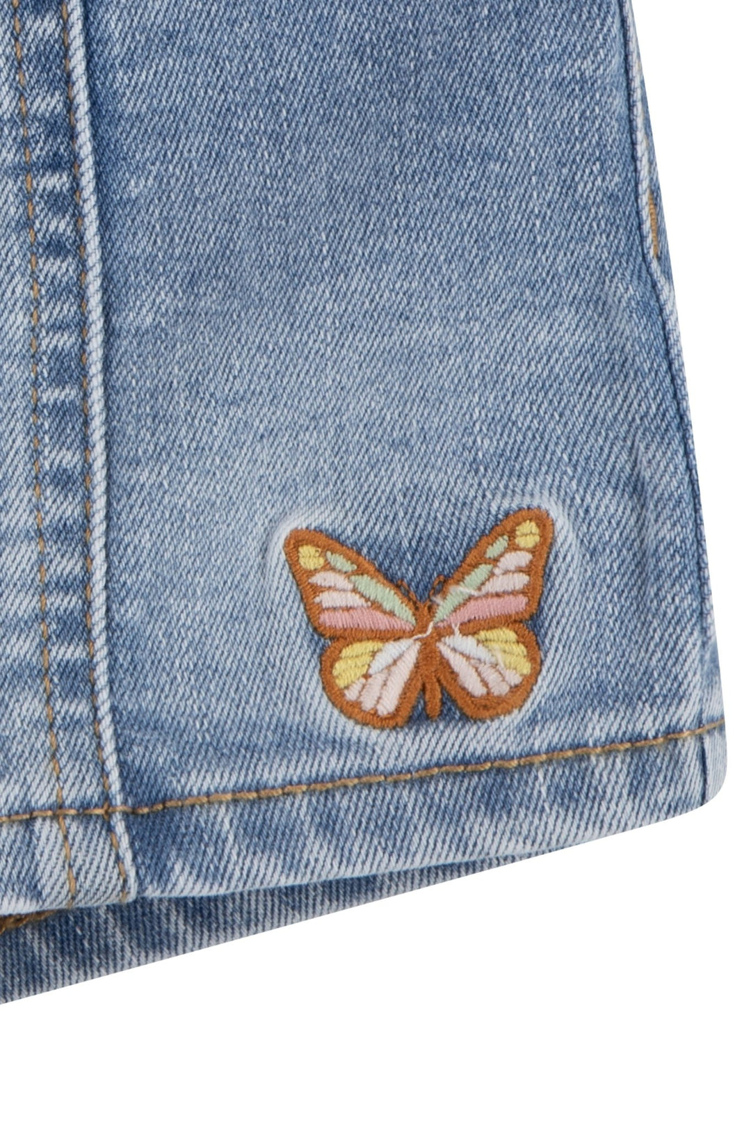 Levi's® Sunshine Yellow Bear T-Shirt & Denim Shorts - Millie and John