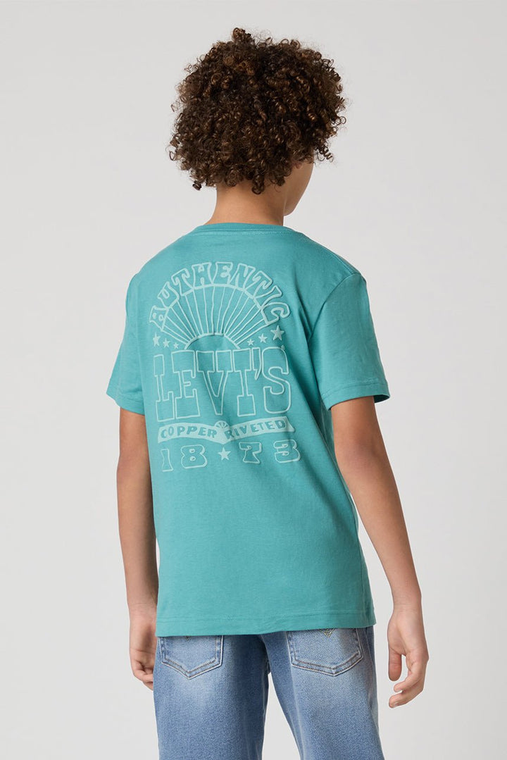 Levi's® Teal Retro Back Print T-Shirt - Millie and John