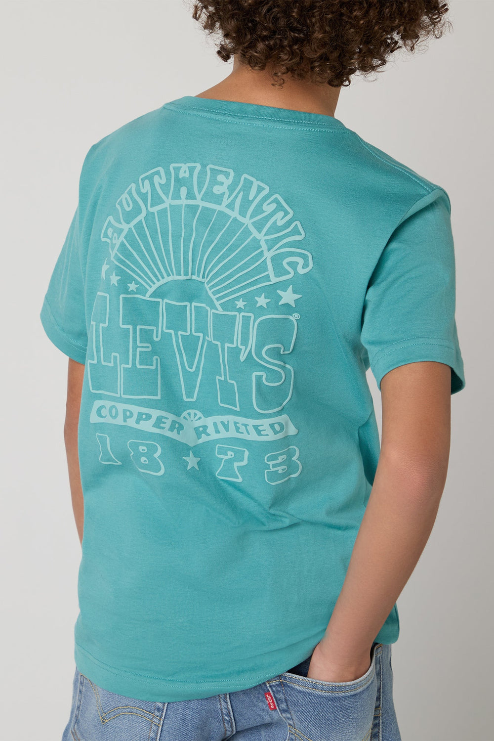 Levi's® Teal Retro Back Print T-Shirt - Millie and John