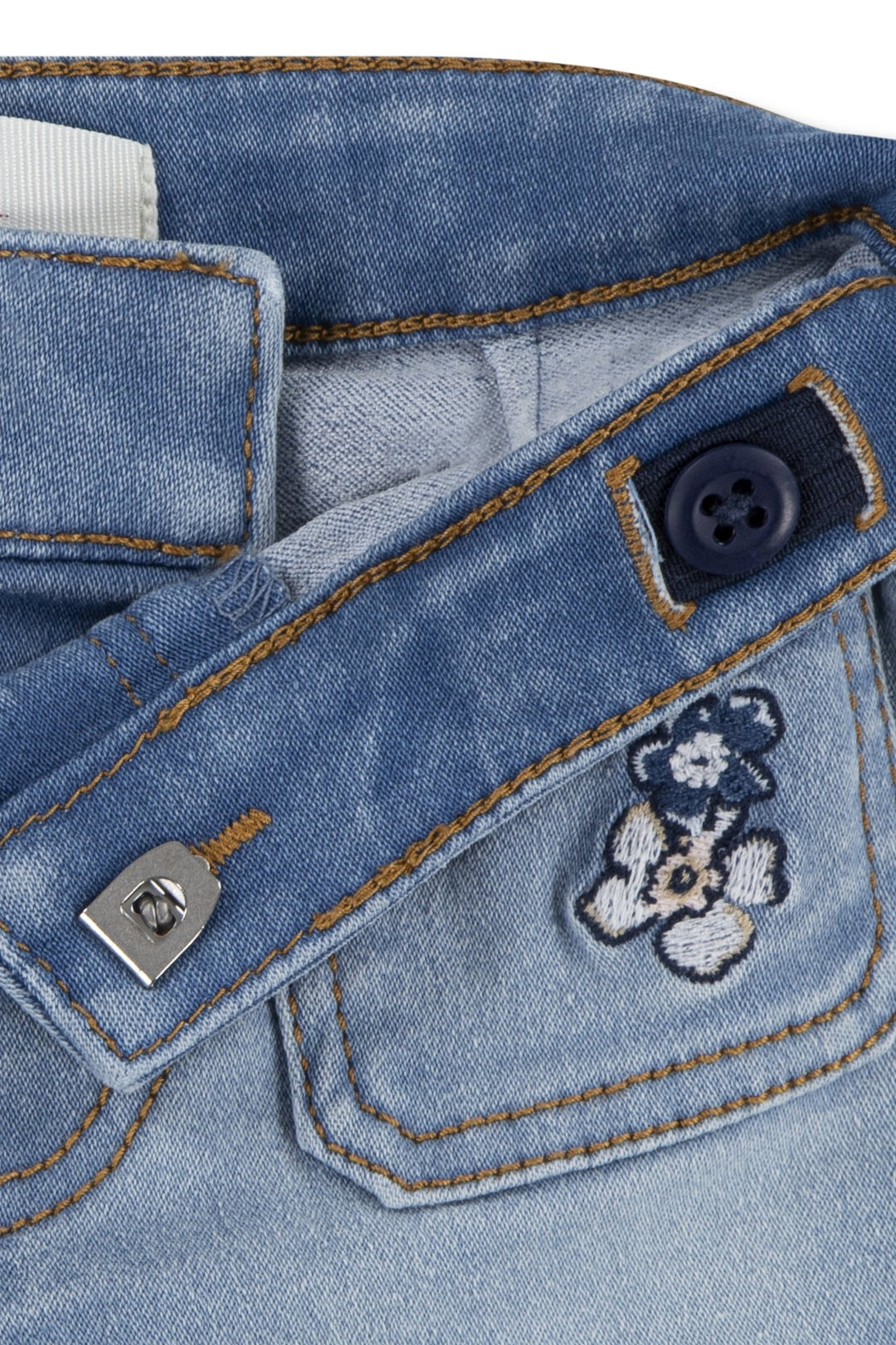 Levi's® White Floral T-Shirt & Denim Shorts - Millie and John