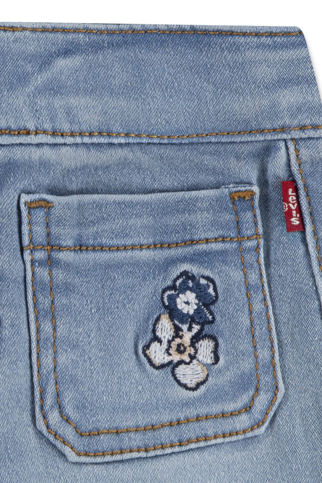 Levi's® White Floral T-Shirt & Denim Shorts - Millie and John