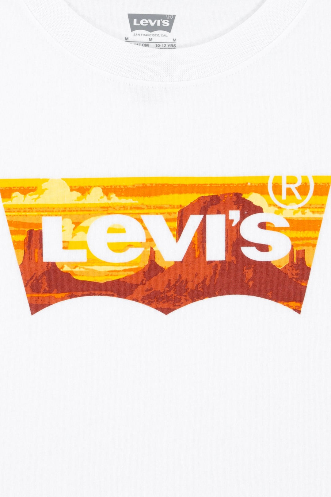 Levi's® White Sunset Batwing Logo T-Shirt - Millie and John