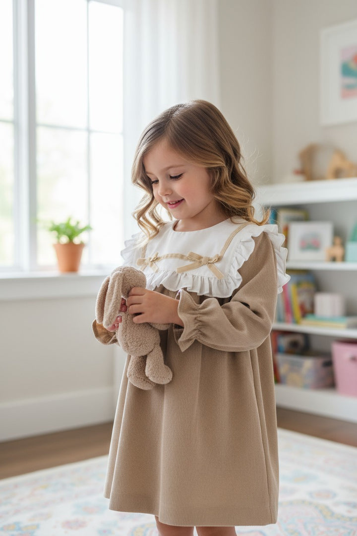 "Lily" Stone Cord Dress