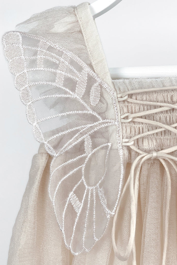 Luna Luna "Edie" Stone Fairy Wing Romper - Millie and John