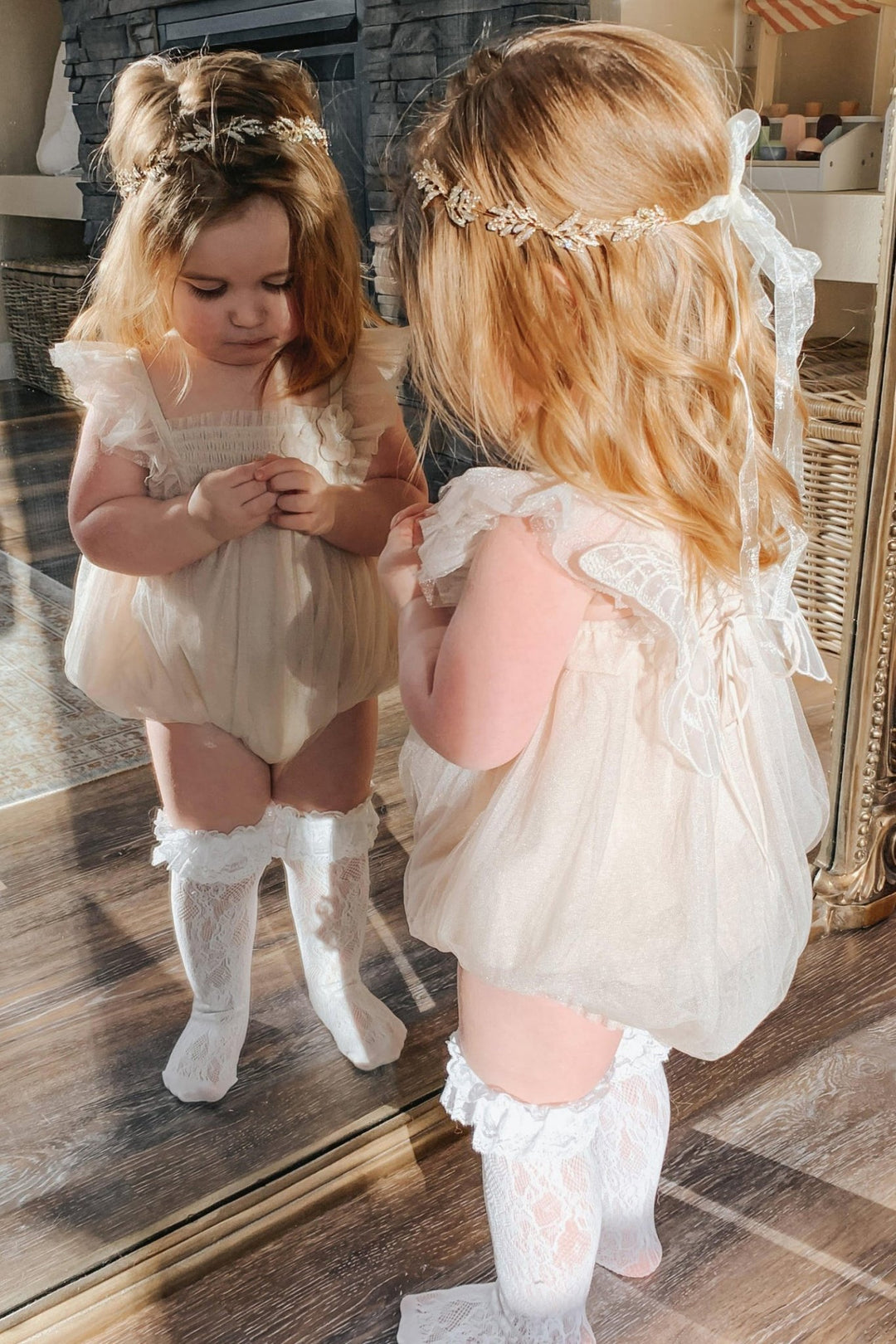 Luna Luna "Edie" Stone Fairy Wing Romper - Millie and John