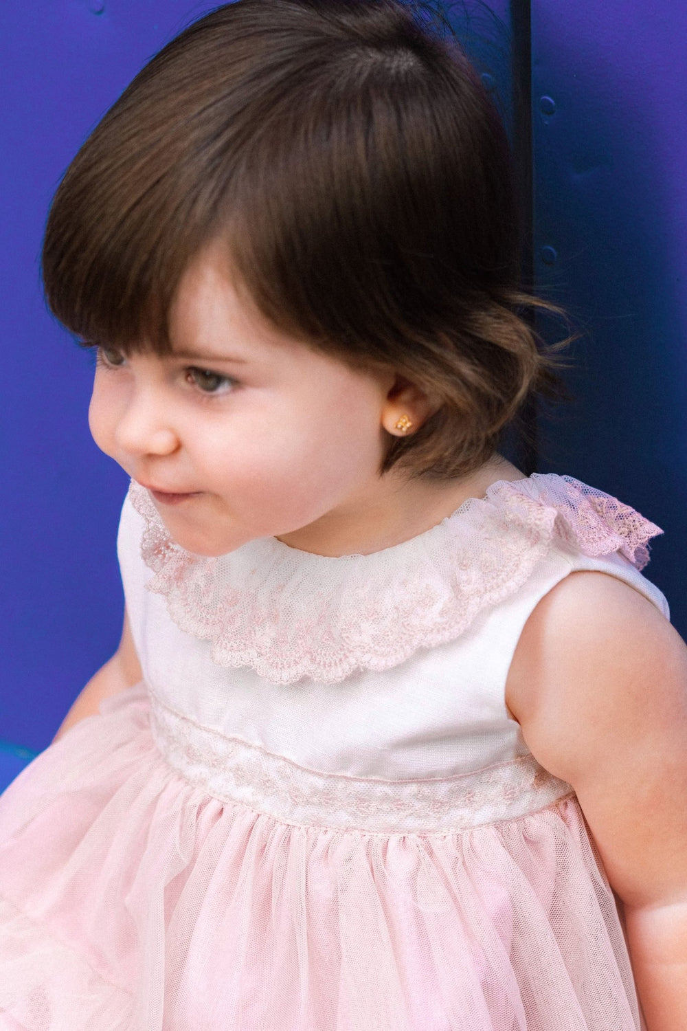 Mac Ilusión "Angela" Pale Pink Tulle Dress - Millie and John