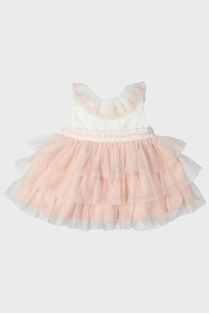 Mac Ilusión "Angela" Pale Pink Tulle Dress - Millie and John