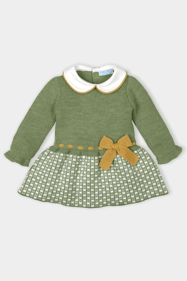 Mac Ilusión "Marie" Knitted Drop Waist Dress - Millie and John