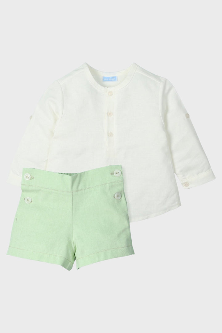 Mac Ilusión "Max" Pear Green Shorts & Shirt - Millie and John