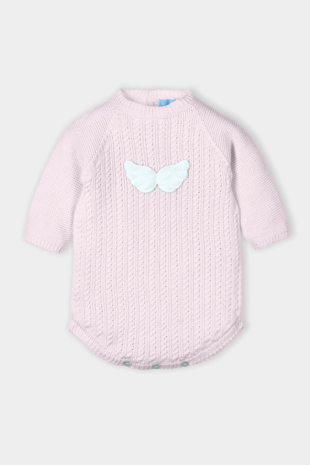 Mac Ilusión "Yael" Knitted Angel Wings Romper - Millie and John