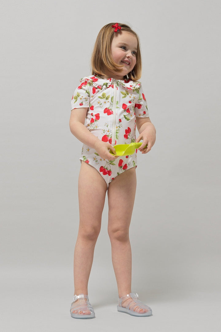 Marena "Monaco" Clear & White Jelly Sandals - Millie and John