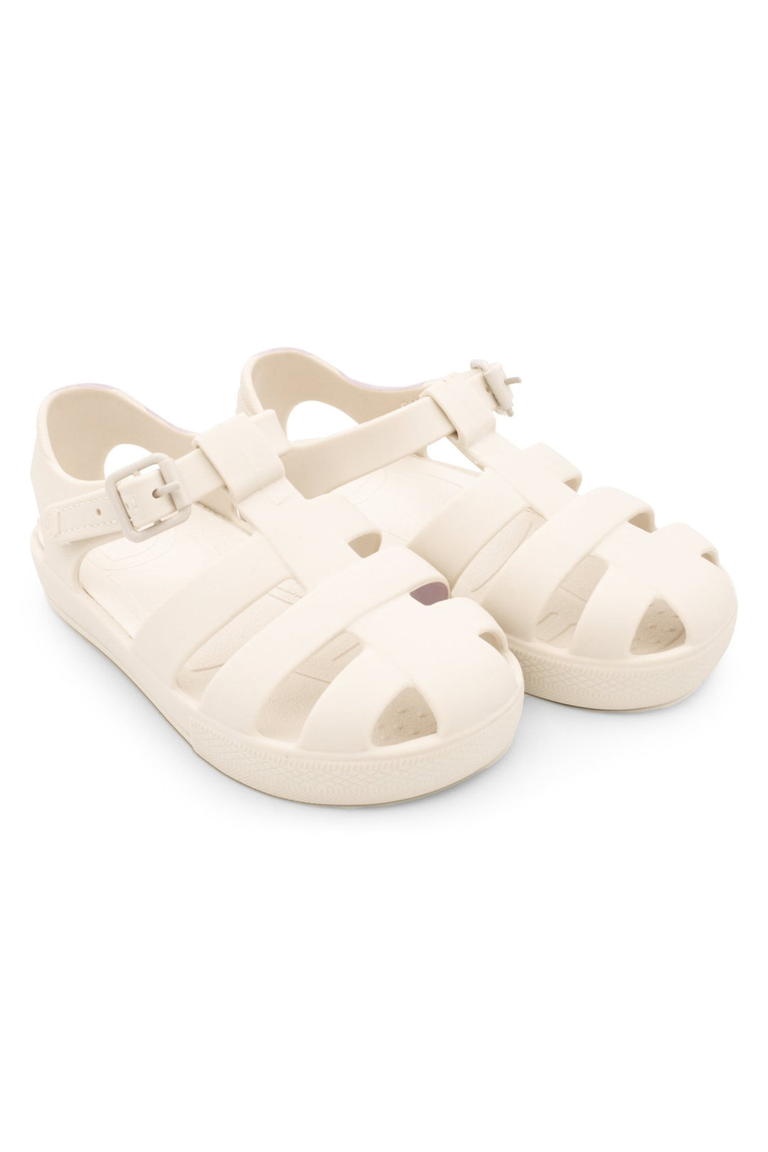 Marena "Monaco" Matte Beige Jelly Sandals - Millie and John